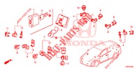 PARKEERSENSOR  voor Honda CIVIC TOURER 1.8 EXGT 5 deuren 5-traps automatische versnellingsbak 2014