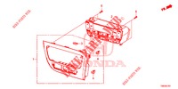 VERWARMING REGELAAR (RH) voor Honda CIVIC TOURER 1.8 EXGT 5 deuren 5-traps automatische versnellingsbak 2014