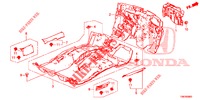 VLOERMAT/ISOLATOR  voor Honda CIVIC TOURER 1.8 EXGT 5 deuren 5-traps automatische versnellingsbak 2014