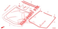 VOOR RUIT/ ACHTER RUIT  voor Honda CIVIC TOURER 1.8 EXGT 5 deuren 5-traps automatische versnellingsbak 2014