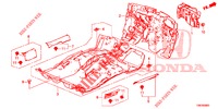 VLOERMAT/ISOLATOR  voor Honda CIVIC TOURER 1.8 LIFESTYLE 5 deuren 5-traps automatische versnellingsbak 2014