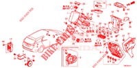 BEDIENINGSEENNEID (CABINE) (1) (RH) voor Honda CIVIC TOURER 1.8 SE 5 deuren 5-traps automatische versnellingsbak 2014