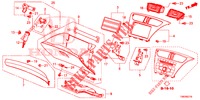 INSTRUMENTEN AFWERKING (COTE DE PASSAGER) (RH) voor Honda CIVIC TOURER 1.8 SE 5 deuren 5-traps automatische versnellingsbak 2014