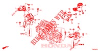 MOTOR BEVESTIGINGEN (AT) voor Honda CIVIC TOURER 1.8 SE 5 deuren 5-traps automatische versnellingsbak 2014
