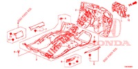 VLOERMAT/ISOLATOR  voor Honda CIVIC TOURER 1.8 SE 5 deuren 5-traps automatische versnellingsbak 2014