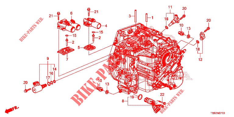 ONTLUCHTREGEL SOLENOIDE KLEP('94,'95)  voor Honda CIVIC TOURER 1.8 SE 5 deuren 5-traps automatische versnellingsbak 2014