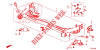 ACHTER AS  voor Honda CIVIC TOURER 1.8 ES 5 deuren 5-traps automatische versnellingsbak 2015