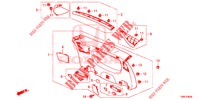 ACHTERKLEP VOERING/ ACHTER PANEEL VOERING(2DE)  voor Honda CIVIC TOURER 1.8 ES 5 deuren 5-traps automatische versnellingsbak 2015