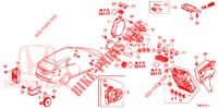 BEDIENINGSEENNEID (CABINE) (1) (RH) voor Honda CIVIC TOURER 1.8 ES 5 deuren 5-traps automatische versnellingsbak 2015