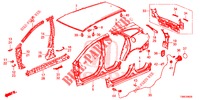 BUITEN PANELEN/ACHTER PANEEL  voor Honda CIVIC TOURER 1.8 ES 5 deuren 5-traps automatische versnellingsbak 2015