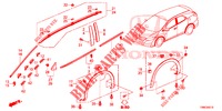 GIETWERK/BESCHERMER  voor Honda CIVIC TOURER 1.8 ES 5 deuren 5-traps automatische versnellingsbak 2015