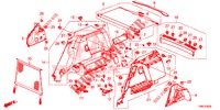 KOFFERBAK ZIJ BEKLEDING  voor Honda CIVIC TOURER 1.8 ES 5 deuren 5-traps automatische versnellingsbak 2015