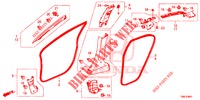 PILAAR AFWERKING (RH) voor Honda CIVIC TOURER 1.8 ES 5 deuren 5-traps automatische versnellingsbak 2015