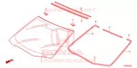 VOOR RUIT/ ACHTER RUIT  voor Honda CIVIC TOURER ES 5 deuren 5-traps automatische versnellingsbak 2015