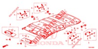 DAK VOERING  voor Honda CIVIC TOURER 1.8 EX 5 deuren 5-traps automatische versnellingsbak 2015