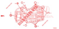 DOORVOERTULLE (INFERIEUR) voor Honda CIVIC TOURER 1.8 EX 5 deuren 5-traps automatische versnellingsbak 2015