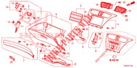 INSTRUMENTEN AFWERKING (COTE DE PASSAGER) (RH) voor Honda CIVIC TOURER 1.8 EX 5 deuren 5-traps automatische versnellingsbak 2015