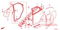 ACHTER PORTIER PANELEN(4DE)  voor Honda CIVIC TOURER 1.8 EX 5 deuren 5-traps automatische versnellingsbak 2016