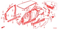 BUITEN PANELEN/ACHTER PANEEL  voor Honda CIVIC TOURER 1.8 EX 5 deuren 5-traps automatische versnellingsbak 2016