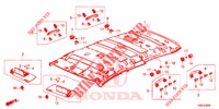 DAK VOERING  voor Honda CIVIC TOURER 1.8 EX 5 deuren 5-traps automatische versnellingsbak 2016