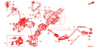 KEUZEHENDEL (RH) voor Honda CIVIC TOURER 1.8 EX 5 deuren 5-traps automatische versnellingsbak 2016