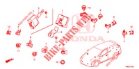 PARKEERSENSOR  voor Honda CIVIC TOURER 1.8 EX 5 deuren 5-traps automatische versnellingsbak 2016