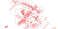 ACHTERKLEP VOERING/ ACHTER PANEEL VOERING(2DE)  voor Honda CIVIC TOURER 1.8 SE 5 deuren 5-traps automatische versnellingsbak 2016