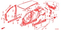 BUITEN PANELEN/ACHTER PANEEL  voor Honda CIVIC TOURER 1.8 SE 5 deuren 5-traps automatische versnellingsbak 2016