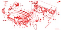 INSTRUMENTEN PANEEL BOVEN (RH) voor Honda CIVIC TOURER 1.8 SE 5 deuren 5-traps automatische versnellingsbak 2016