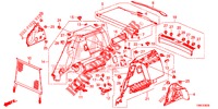KOFFERBAK ZIJ BEKLEDING  voor Honda CIVIC TOURER 1.8 SE 5 deuren 5-traps automatische versnellingsbak 2016