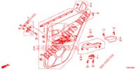 ACHTER PORTIER VOERING(4DE)  voor Honda CIVIC TOURER 1.8 EX 5 deuren 5-traps automatische versnellingsbak 2017