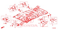 DAK VOERING  voor Honda CIVIC TOURER 1.8 EX 5 deuren 5-traps automatische versnellingsbak 2017