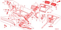 INSTRUMENTEN AFWERKING (COTE DE PASSAGER) (RH) voor Honda CIVIC TOURER 1.8 EX 5 deuren 5-traps automatische versnellingsbak 2017