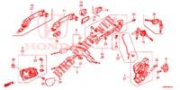 VOOR PORTIER SLOTEN/BUITEN HENDEL  voor Honda CIVIC TOURER 1.8 EX 5 deuren 5-traps automatische versnellingsbak 2017