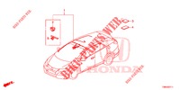 BEDRADINGSBUNDEL (6) (RH) voor Honda CIVIC TOURER 1.8 EXGT 5 deuren 5-traps automatische versnellingsbak 2017