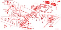 INSTRUMENTEN AFWERKING (COTE DE PASSAGER) (RH) voor Honda CIVIC TOURER 1.8 EXGT 5 deuren 5-traps automatische versnellingsbak 2017