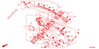 ACHTERKLEP VOERING/ ACHTER PANEEL VOERING(2DE)  voor Honda CIVIC TOURER 1.8 SE 5 deuren 5-traps automatische versnellingsbak 2017