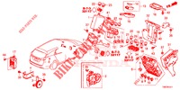 BEDIENINGSEENNEID (CABINE) (1) (RH) voor Honda CIVIC TOURER 1.8 ES 5 deuren 6-versnellings handgeschakelde versnellingsbak 2014