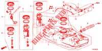 BRANDSTOF TANK  voor Honda CIVIC TOURER 1.8 ES 5 deuren 6-versnellings handgeschakelde versnellingsbak 2014