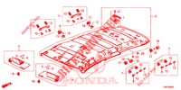 DAK VOERING  voor Honda CIVIC TOURER 1.8 ES 5 deuren 6-versnellings handgeschakelde versnellingsbak 2014