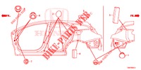 DOORVOERTULLE (LATERAL) voor Honda CIVIC TOURER 1.8 ES 5 deuren 6-versnellings handgeschakelde versnellingsbak 2014