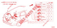 ELEKTRISCHE AANSLUITING (ARRIERE) voor Honda CIVIC TOURER 1.8 ES 5 deuren 6-versnellings handgeschakelde versnellingsbak 2014