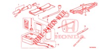 GEREEDSCHAP/KRIK  voor Honda CIVIC TOURER 1.8 ES 5 deuren 6-versnellings handgeschakelde versnellingsbak 2014
