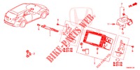 INBOUWSET  voor Honda CIVIC TOURER 1.8 ES 5 deuren 6-versnellings handgeschakelde versnellingsbak 2014