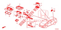 INTERIEUR VERLICHTING  voor Honda CIVIC TOURER 1.8 ES 5 deuren 6-versnellings handgeschakelde versnellingsbak 2014