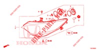 KOPLAMP  voor Honda CIVIC TOURER 1.8 ES 5 deuren 6-versnellings handgeschakelde versnellingsbak 2014