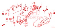 PARKEERSENSOR  voor Honda CIVIC TOURER 1.8 ES 5 deuren 6-versnellings handgeschakelde versnellingsbak 2014