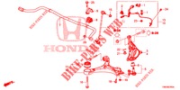 VOOR KNOKKEL  voor Honda CIVIC TOURER 1.8 ES 5 deuren 6-versnellings handgeschakelde versnellingsbak 2014