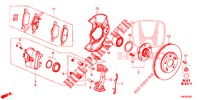 VOOR REM  voor Honda CIVIC TOURER 1.8 ES 5 deuren 6-versnellings handgeschakelde versnellingsbak 2014