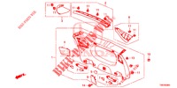 ACHTERKLEP VOERING/ ACHTER PANEEL VOERING(2DE)  voor Honda CIVIC TOURER 1.8 LIFESTYLE 5 deuren 6-versnellings handgeschakelde versnellingsbak 2014